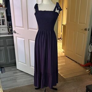 Elegant Navy Blue Women's Dress
